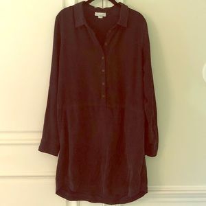 Nordstrom’s Suede-like collared shirt-dress